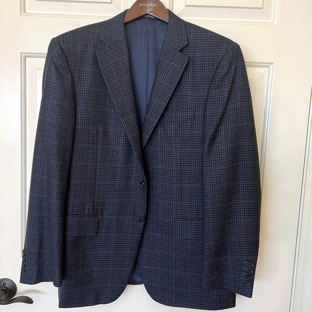 Canali Wool Sport Coat Beautiful Plaid Regular Fit Size US 40